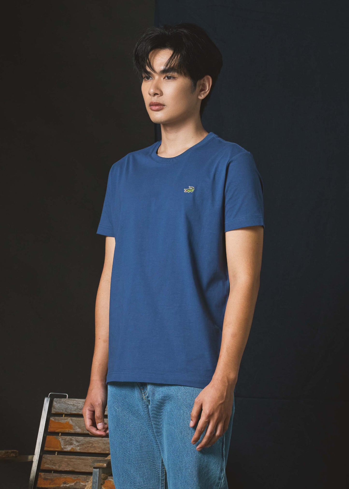 NAVAL ACADEMY BLUE CUSTOM FIT CREW NECK SHORT SLEEVE T-SHIRT