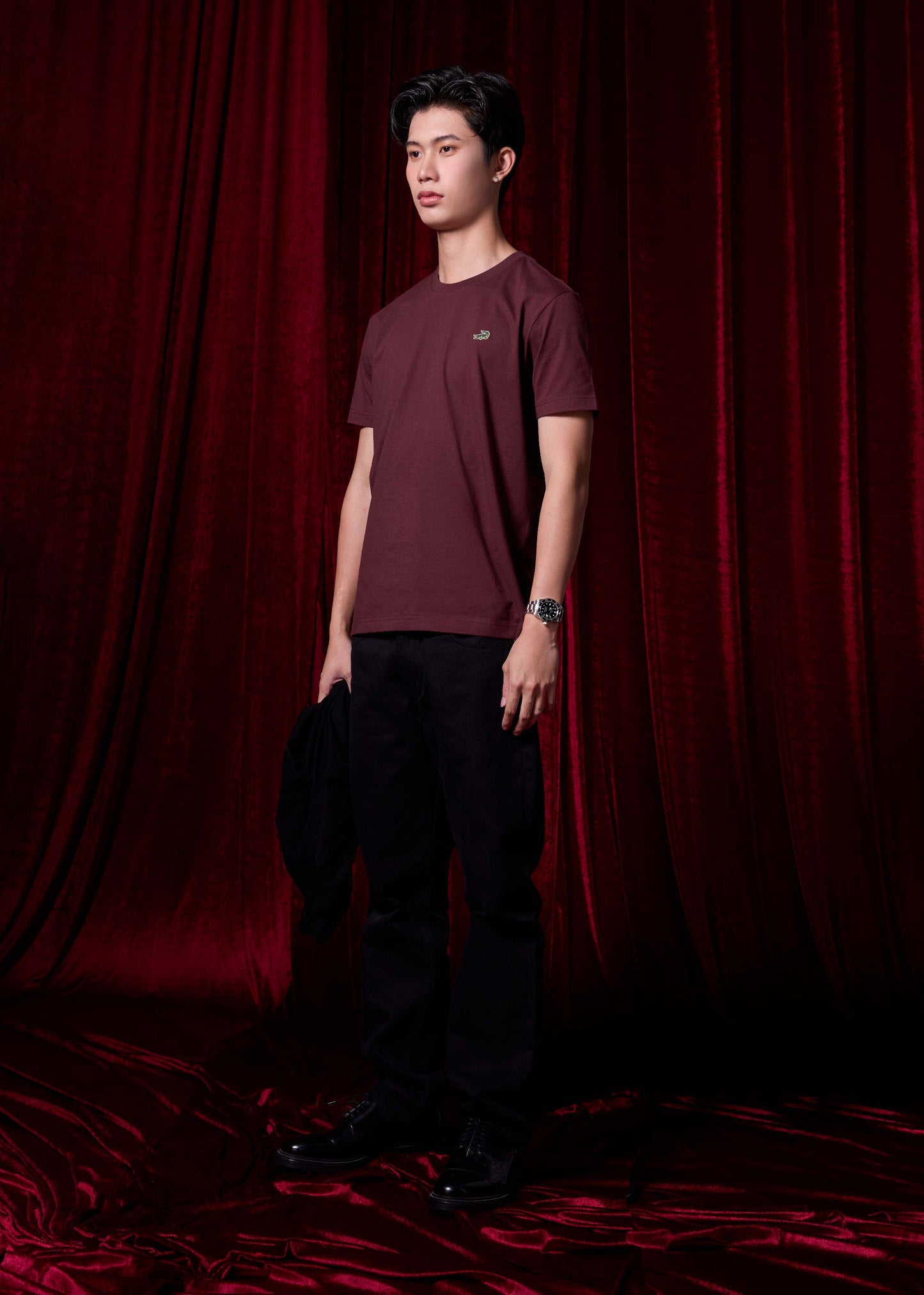 WINSOR WIND PURPLE CUSTOM FIT CREW NECK SHORT SLEEVE T-SHIRT