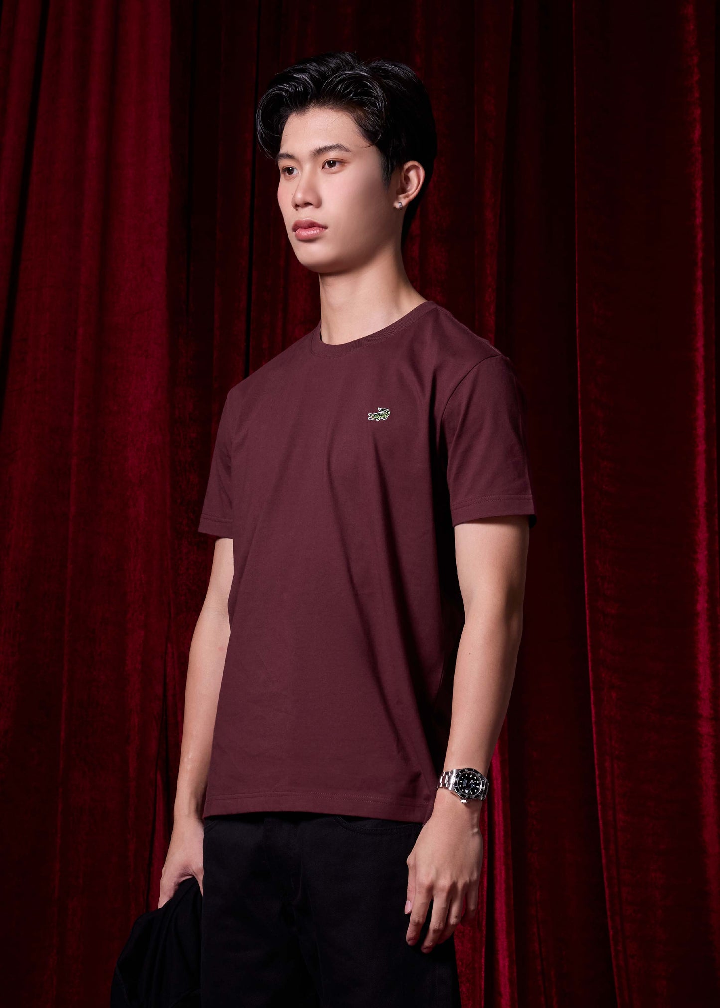 WINSOR WIND PURPLE CUSTOM FIT CREW NECK SHORT SLEEVE T-SHIRT