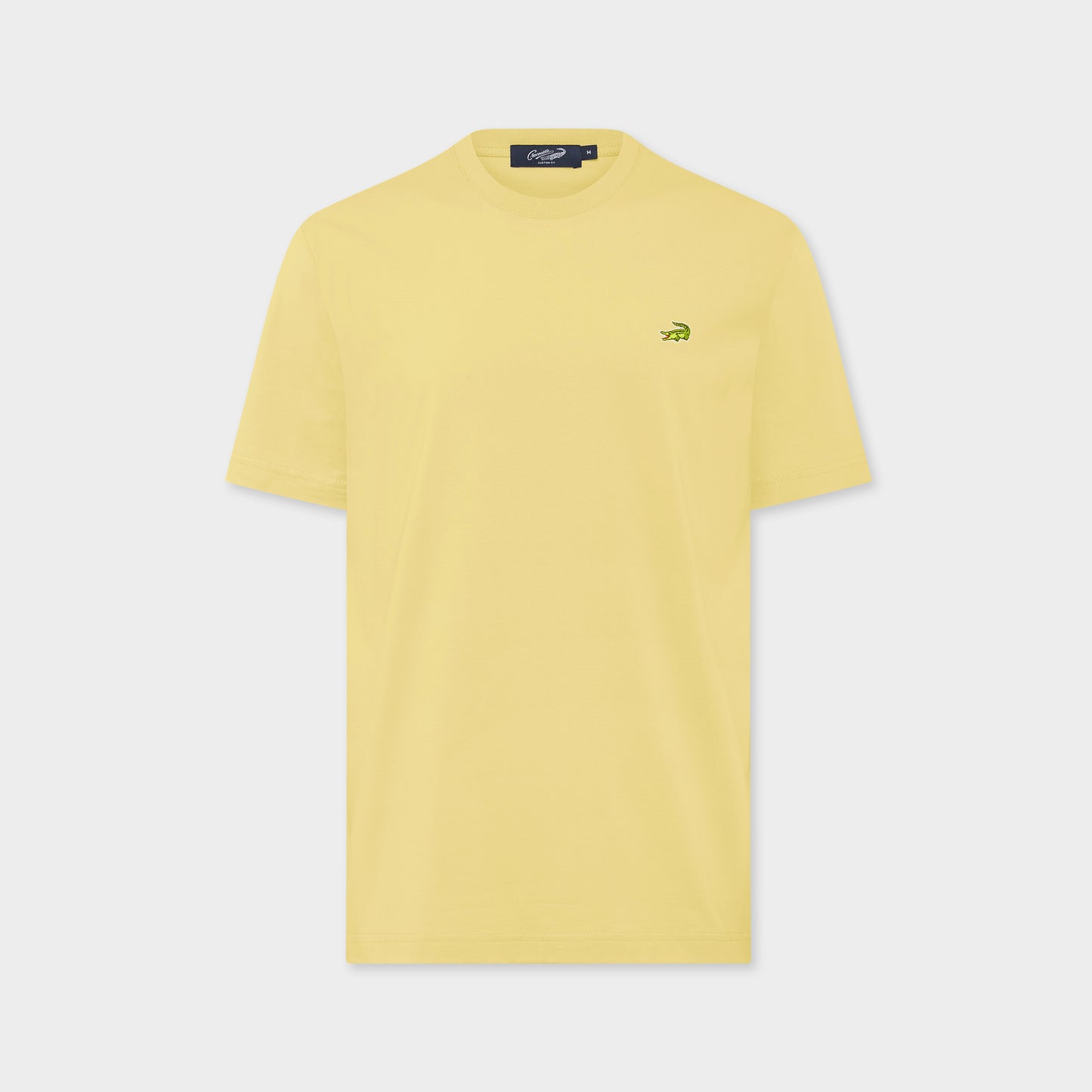 SUNLIGHT YELLOW CUSTOM FIT CREW NECK SHORT SLEEVE T-SHIRT