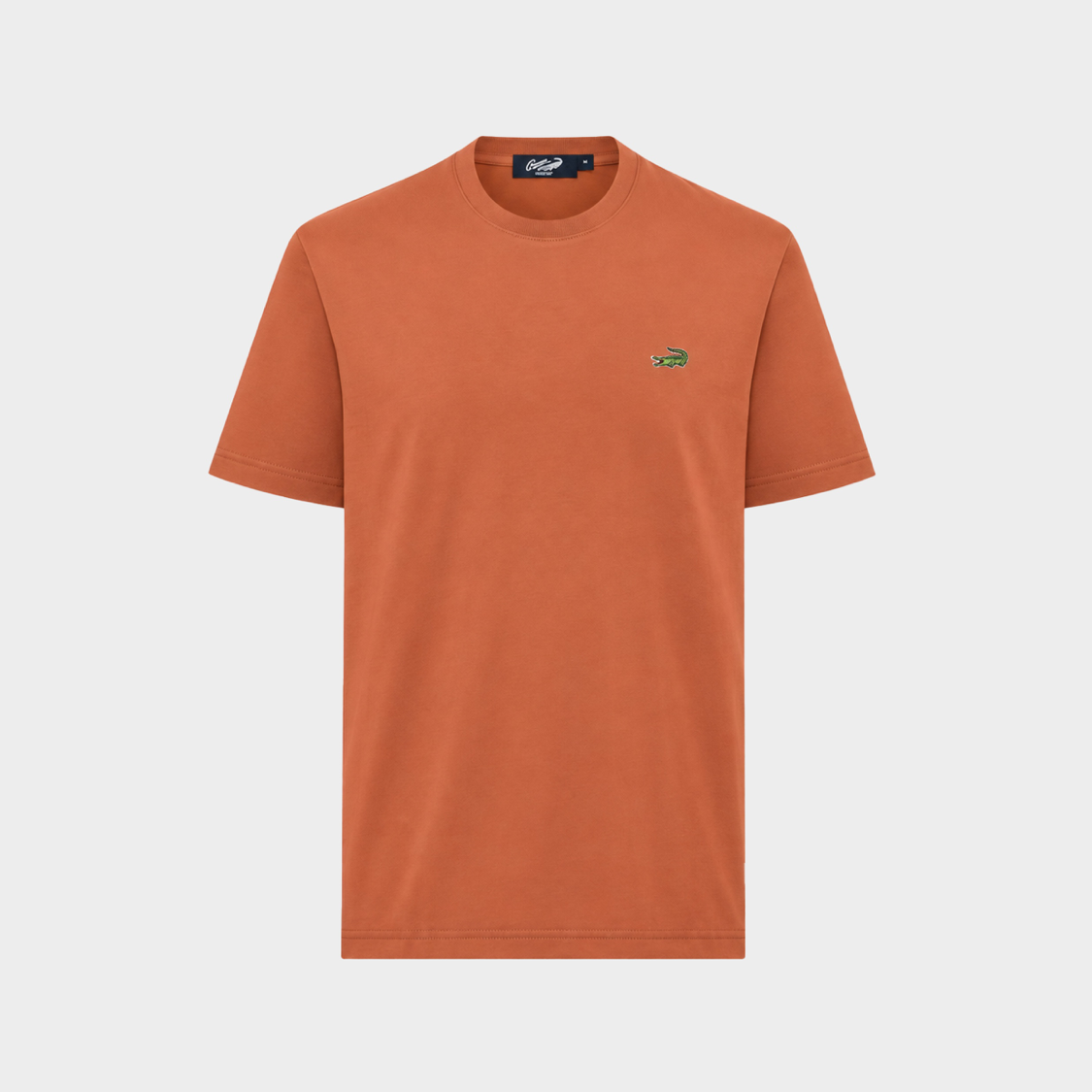 เสื้อยืดคอกลมสีแบรนดี้เมล่อนทรงคัสตอมฟิต
