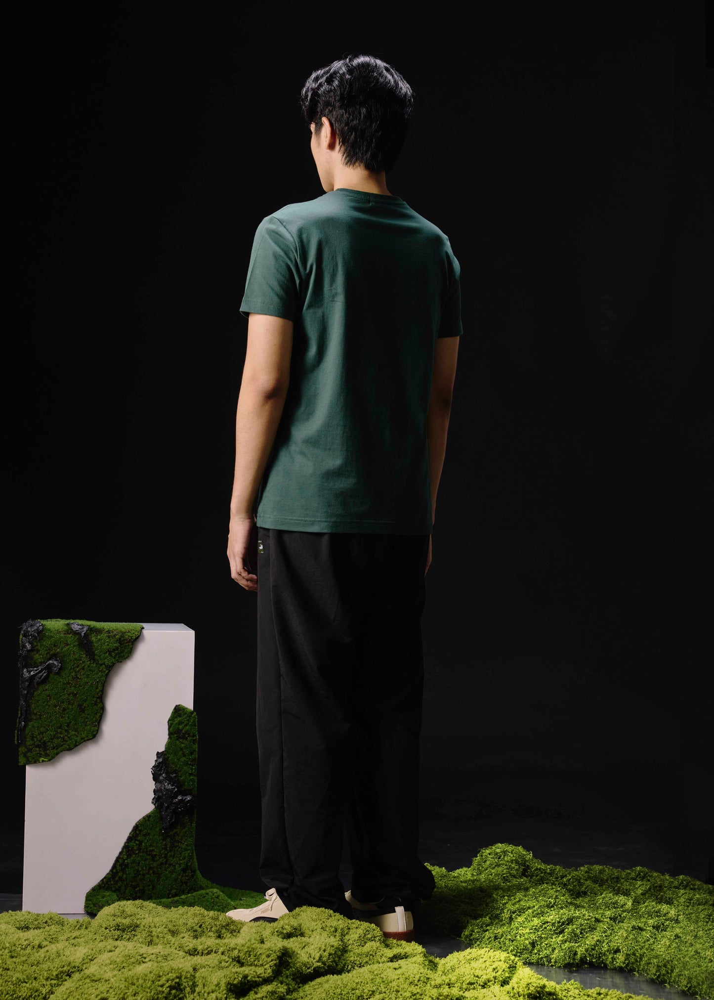 MAGICAL FOREST CUSTOM FIT CREW NECK SHORT SLEEVE T-SHIRT WITH GRAPHIC PRINT