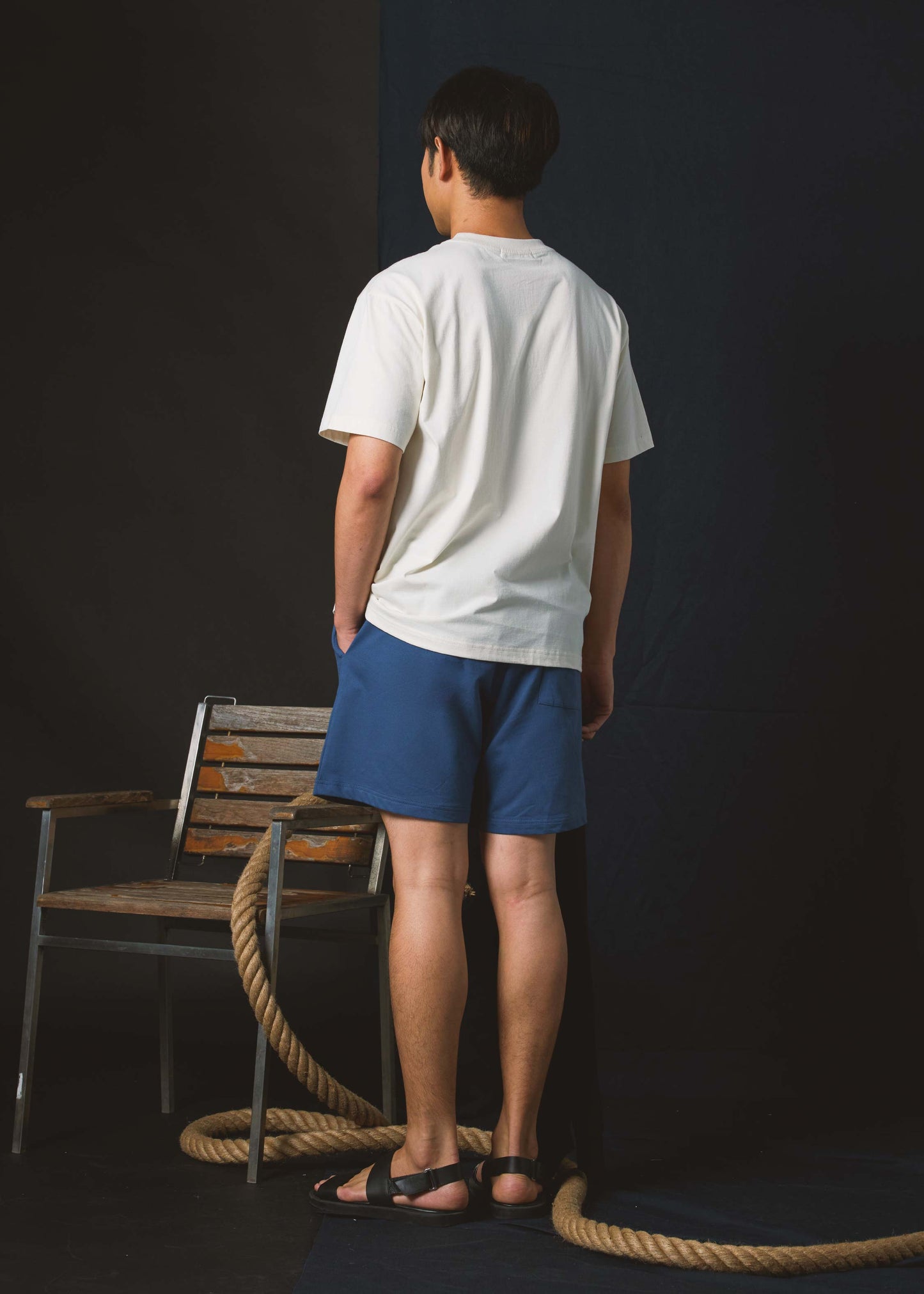 BEIGE OVERSIZED FIT CREW NECK SHORT SLEEVE T-SHIRT WITH GRAPHIC PRINT