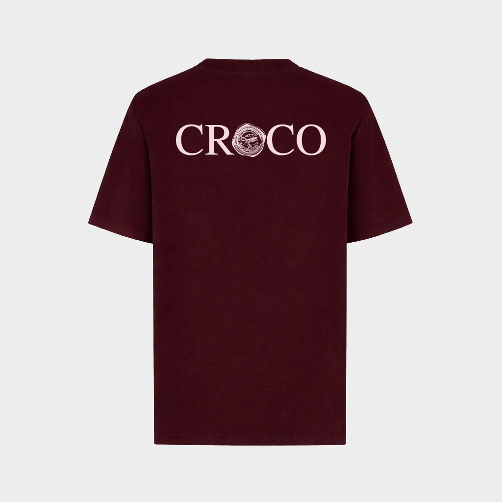 WINSOR WIND PURPLE OVERSIZED CREW NECK SHORT SLEEVE T-SHIRT WITH GRAPHIC PRINT