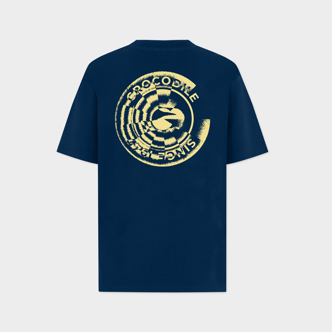 NAVY OVERSIZED CREW NECK SHORT SLEEVE T-SHIRT WITH GRAPHIC PRINT