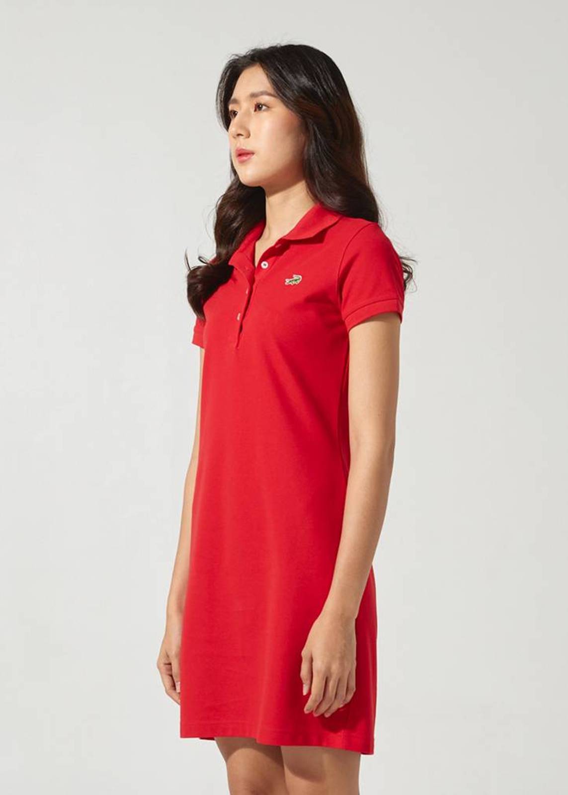 MOLTEN LAVA RED ATHLETIC LENGTH DRESS