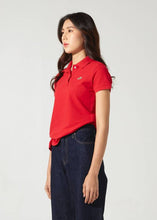 Load image into Gallery viewer, MOLTEN LAVA RED SLIM FIT LADY POLO SHIRT

