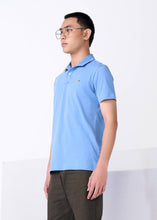 Load image into Gallery viewer, TRANQUIL BLUE CUSTOM FIT POLO SHIRT COLLAR
