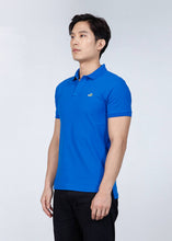Load image into Gallery viewer, PERFORMANCE BLUE SLIM FIT POLO SHIRT
