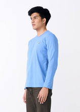Load image into Gallery viewer, TRANQUIL BLUE CUSTOM FIT CREW NECK LONG SLEEVE T-SHIRT

