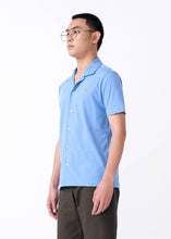 Load image into Gallery viewer, TRANQUIL BLUE CUSTOM FIT CUBAN SHIRT
