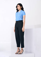 Load image into Gallery viewer, TRANQUIL BLUE WOMEN ROUND COLLAR POLO SHIRT
