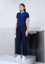 Load image into Gallery viewer, NAVY WOMEN COLOUR BLOCK POLO SHIRT
