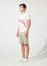Load image into Gallery viewer, WHITE CUSTOM FIT T-SHIRT WITH GRAPHIC PRINT
