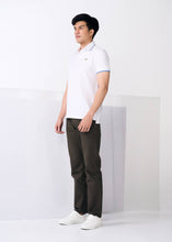 Load image into Gallery viewer, WHITE PEARL WHITE CUSTOM FIT POLO SHIRT
