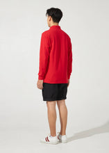 โหลดรูปภาพลงในเครื่องมือใช้ดูของ Gallery เสื้อโปโลแขนยาวสีแดง MOLTEN LAVA RED ทรงคัสตอมฟิต

