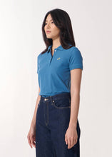 Load image into Gallery viewer, MIDNIGHT BLUE SLIM FIT LADY POLO SHIRT
