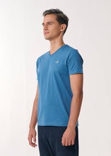 Load image into Gallery viewer, MIDNIGHT BLUE V NECK CUSTOM FIT T-SHIRT

